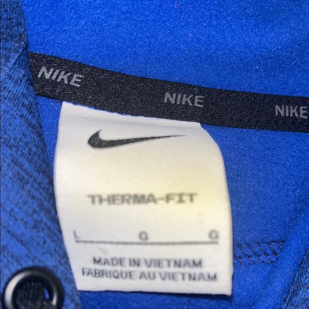 Nike Royal Blue Hoodie with Black Swoosh - Picture 4 of 6